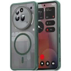 Coque arrière Phonesta AirFrost avec MagSafe pour Nothing Phone (3a) Pro - Vert mat
