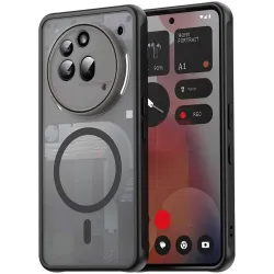 Coque arrière Phonesta AirFrost avec MagSafe pour Nothing Phone (3a) Pro - Noir mat