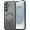 Coque arrière Phonesta AirFrost avec MagSafe pour Samsung Galaxy S24 FE - Vert mat 0