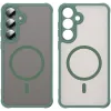 Coque arrière Phonesta AirFrost avec MagSafe pour Samsung Galaxy S24 FE - Vert mat 1