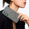 Coque arrière Phonesta AirFrost avec MagSafe pour Samsung Galaxy S24 FE - Vert mat 3