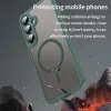 Coque arrière Phonesta AirFrost avec MagSafe pour Samsung Galaxy S24 FE - Vert mat 4