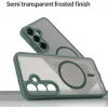 Coque arrière Phonesta AirFrost avec MagSafe pour Samsung Galaxy S24 FE - Vert mat 5