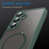 Coque arrière Phonesta AirFrost avec MagSafe pour Samsung Galaxy S24 FE - Vert mat 7