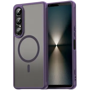 Coque arrière Phonesta AirFrost avec MagSafe pour Sony Xperia 1 VII - Violet mat