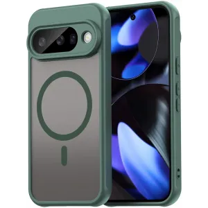 Coque arrière Phonesta AirFrost avec MagSafe pour Google Pixel 10 Pro - Vert mat