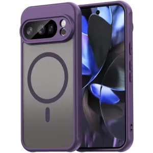 Coque arrière Phonesta AirFrost avec MagSafe pour Google Pixel 10 Pro - Violet mat