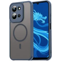 Coque arrière Phonesta AirFrost avec MagSafe pour Xiaomi Redmi 15C - Bleu mat