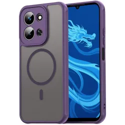 Coque arrière Phonesta AirFrost avec MagSafe pour Xiaomi Redmi 15C - Violet mat