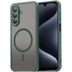 Coque arrière Phonesta AirFrost avec MagSafe pour Samsung Galaxy A17/A26 - Vert mat