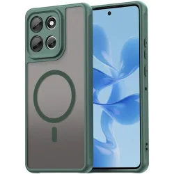 Coque arrière Phonesta AirFrost avec MagSafe pour Motorola Moto G86/G86 Power - Vert mat