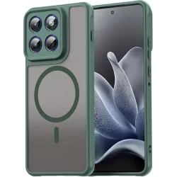 Coque arrière Phonesta AirFrost avec MagSafe pour Motorola Edge 70 - Vert mat