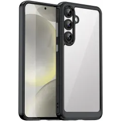 Coque arrière Phonesta Acrylic Hybrid pour Samsung Galaxy S25 Plus/S24 Plus - Noir