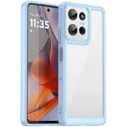 Coque arrière Phonesta Acrylic Hybrid pour Motorola Moto G75 - Bleu