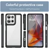 Coque arrière Phonesta Acrylic Hybrid pour Motorola Moto G75 - Noir 2