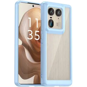 Coque arrière Phonesta Acrylic Hybrid pour Motorola Edge 50 Ultra - Bleu