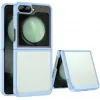 Coque arrière Phonesta Acrylic Hybrid pour Samsung Galaxy Z Flip 7 FE / Z Flip 6 - Bleu
