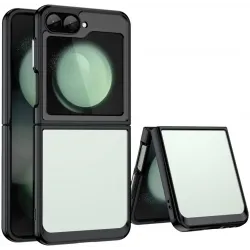 Coque arrière Phonesta Acrylic Hybrid pour Samsung Galaxy Z Flip 7 FE / Z Flip 6 - Noir