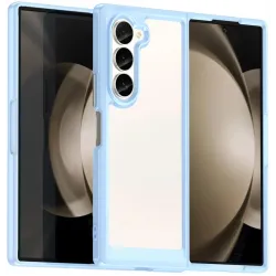 Coque arrière Phonesta Acrylic Hybrid pour Samsung Galaxy Z Fold 6 - Bleu