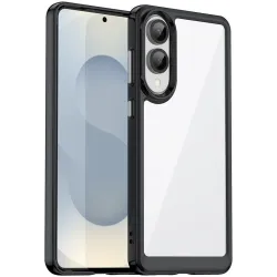 Coque arrière Phonesta Acrylic Hybrid pour Samsung Galaxy S25 Edge - Noir