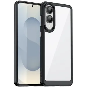 Coque arrière Phonesta Acrylic Hybrid pour Samsung Galaxy S25 Edge - Noir