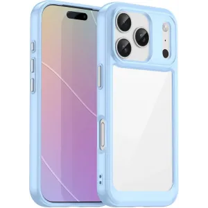 Coque arrière Phonesta Acrylic Hybrid pour Apple iPhone 17 Pro - Bleu