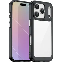Coque arrière Phonesta Acrylic Hybrid pour Apple iPhone 17 Pro - Noir