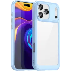Coque arrière Phonesta Acrylic Hybrid pour Apple iPhone 17 Pro Max - Bleu