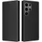 Coque portefeuille Phonesta Carbon Fiber Skin pour Samsung Galaxy S25 Ultra - Noir