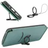 Coque portefeuille Phonesta Carbon Fiber Skin pour OnePlus 13R - Vert foncé 4