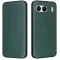 Coque portefeuille Phonesta Carbon Fiber Skin pour OnePlus Nord 4 - Vert foncé