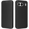 Coque portefeuille Phonesta Carbon Fiber Skin pour OnePlus Nord 4 - Noir 0