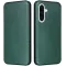 Coque portefeuille Phonesta Carbon Fiber Skin pour Samsung Galaxy A26 - Vert foncé
