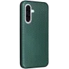 Coque portefeuille Phonesta Carbon Fiber Skin pour Samsung Galaxy A36 - Vert foncé 6