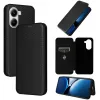 Coque portefeuille Phonesta Carbon Fiber Skin pour Xiaomi Poco X7 Pro - Noir 7