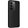 Coque portefeuille Phonesta Carbon Fiber Skin pour Realme 14x / C75 - Noir 9