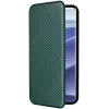 Coque portefeuille Phonesta Carbon Fiber Skin pour Xiaomi Redmi Note 14 Pro 4G - Vert foncé 6