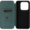 Coque portefeuille Phonesta Carbon Fiber Skin pour Xiaomi Redmi Note 14 4G - Vert foncé 4
