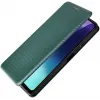Coque portefeuille Phonesta Carbon Fiber Skin pour Xiaomi Redmi 14C / Xiaomi Poco C75 - Vert foncé 4
