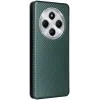 Coque portefeuille Phonesta Carbon Fiber Skin pour Xiaomi Redmi 14C / Xiaomi Poco C75 - Vert foncé 9