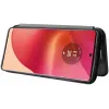 Coque portefeuille Phonesta Carbon Fiber Skin pour Motorola Edge 50 Fusion - Noir 3