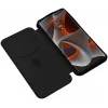 Coque portefeuille Phonesta Carbon Fiber Skin pour Motorola Edge 50 Pro - Noir 2