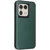 Coque portefeuille Phonesta Carbon Fiber Skin pour Motorola Edge 50 Ultra - Vert foncé 8