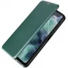 Coque portefeuille Phonesta Carbon Fiber Skin pour Motorola Moto G35 - Vert foncé 4