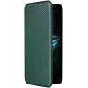 Coque portefeuille Phonesta Carbon Fiber Skin pour Asus ROG Phone 9/9 Pro - Vert foncé 2