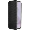 Coque portefeuille Phonesta Carbon Fiber Skin pour Samsung Galaxy S25 Edge - Noir 2