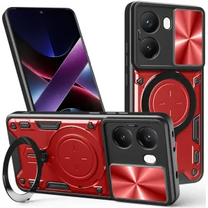 Coque arrière Phonesta CamLock pour Xiaomi Poco X7 Pro - Rouge
