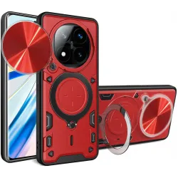 Coque arrière Phonesta CamLock pour Xiaomi Redmi Note 14 Pro Plus - Rouge