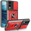 Coque arrière Phonesta CamShield pour Samsung Galaxy S25 Edge - Rouge