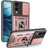 Coque arrière Phonesta CamShield pour Samsung Galaxy S25 Edge - Or rose